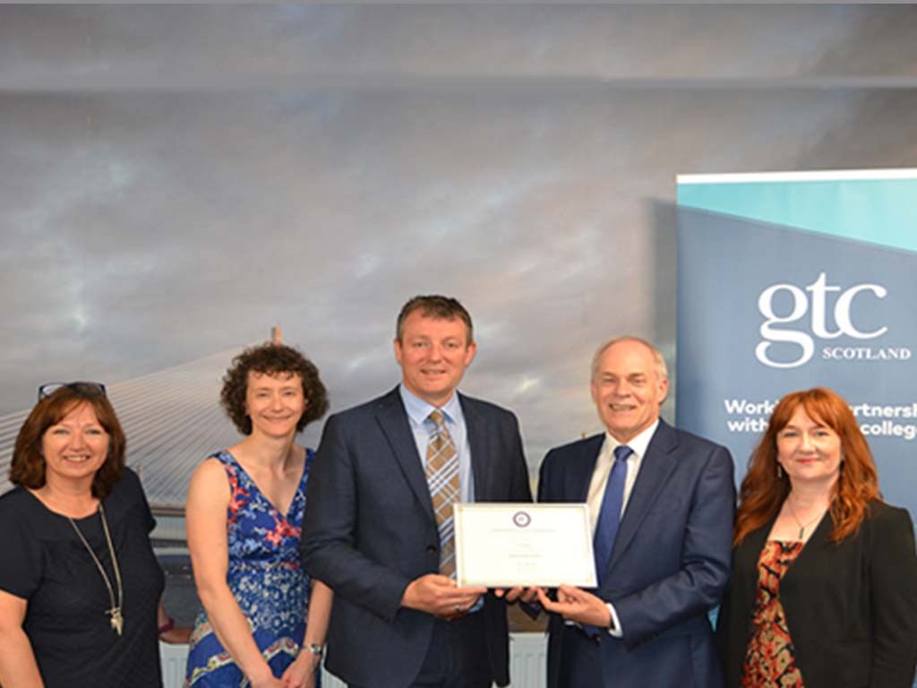 Fife College staff accept GTCS validation