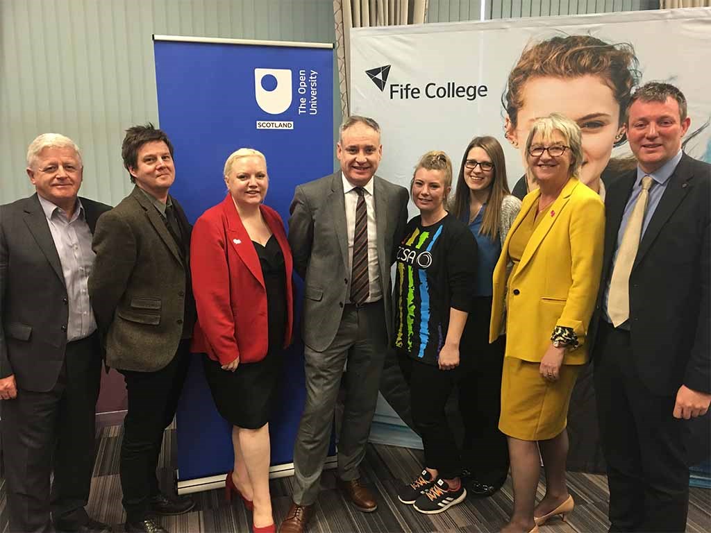 Fife College and Open University Partnership Welcome Minister