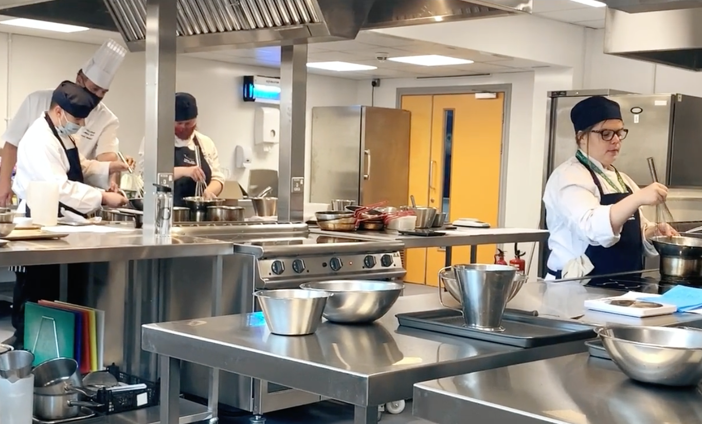 Fresh look for training kitchens at Fife College’s Kirkcaldy Campus