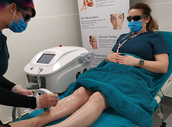 Students at Fife College first to be offered training in new laser skincare technology