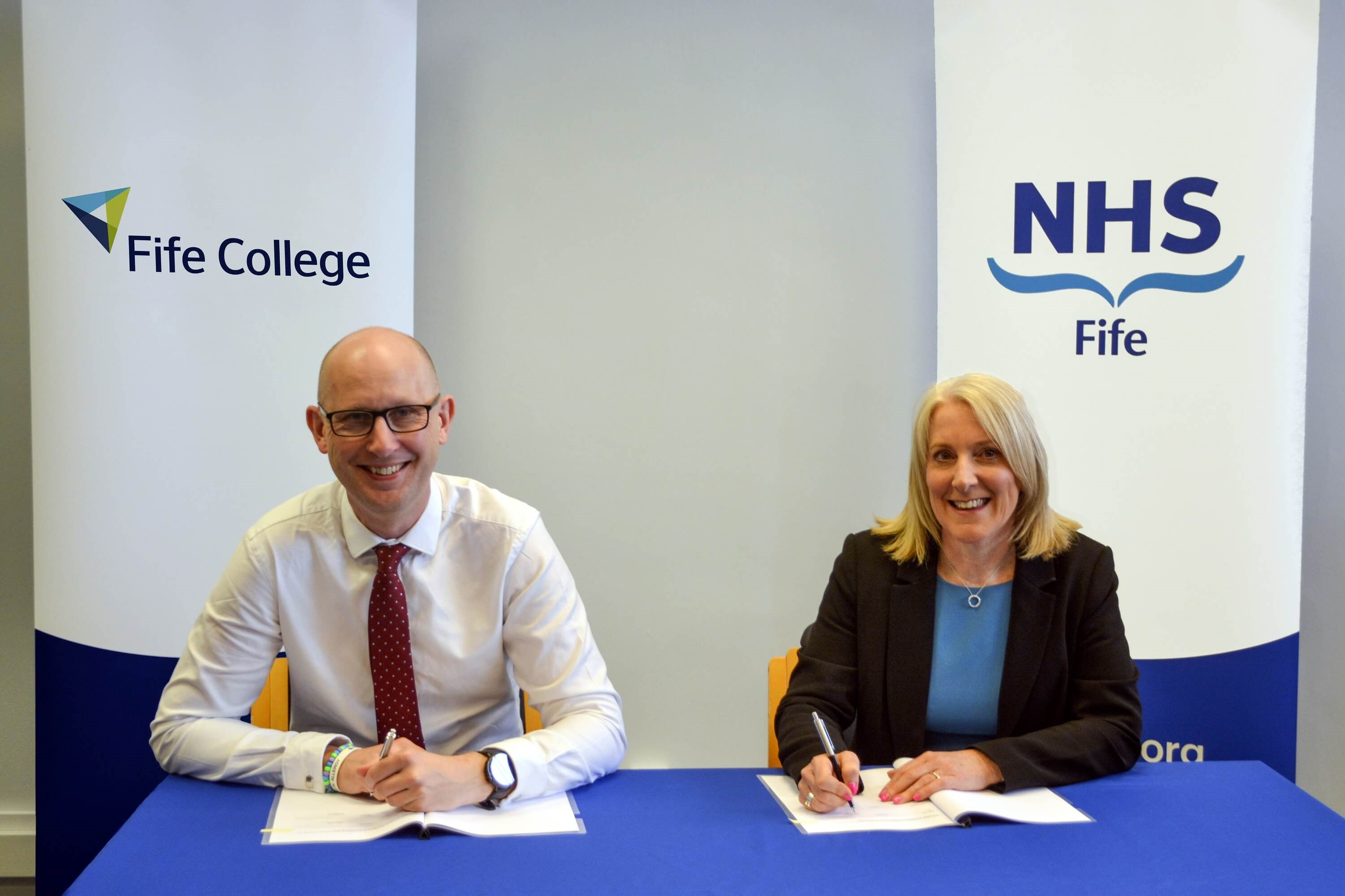 Fife College and NHS Fife agree new partnership to enable greater collaboration
