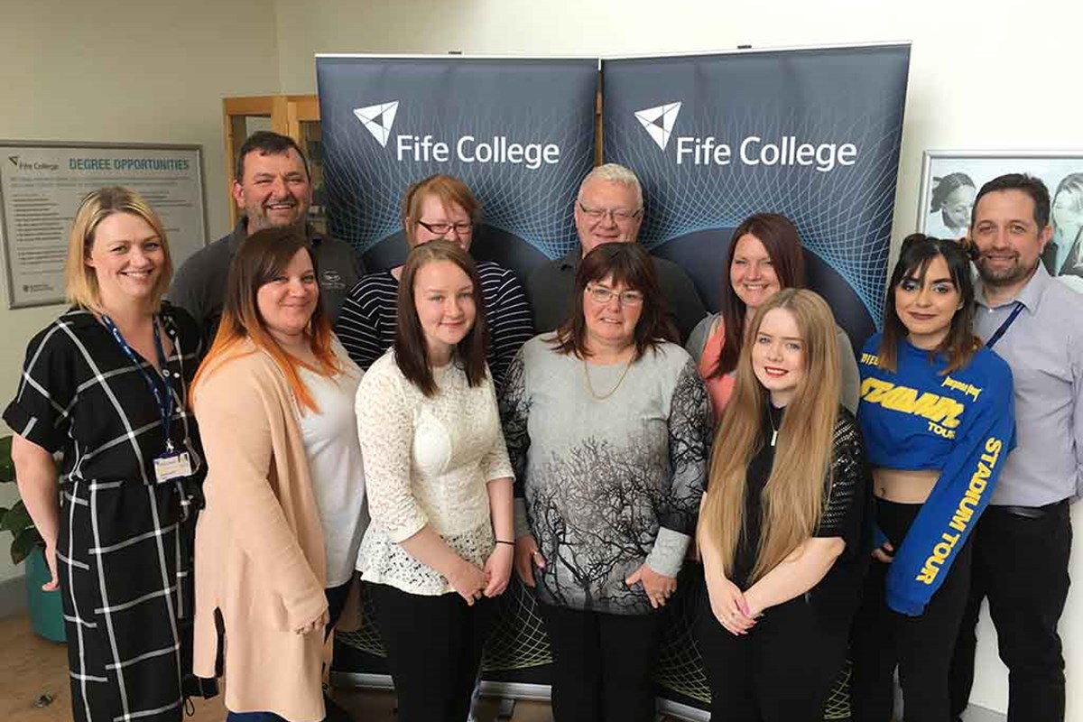 Fife College Administration Students Raise Over £800 for Local Charities