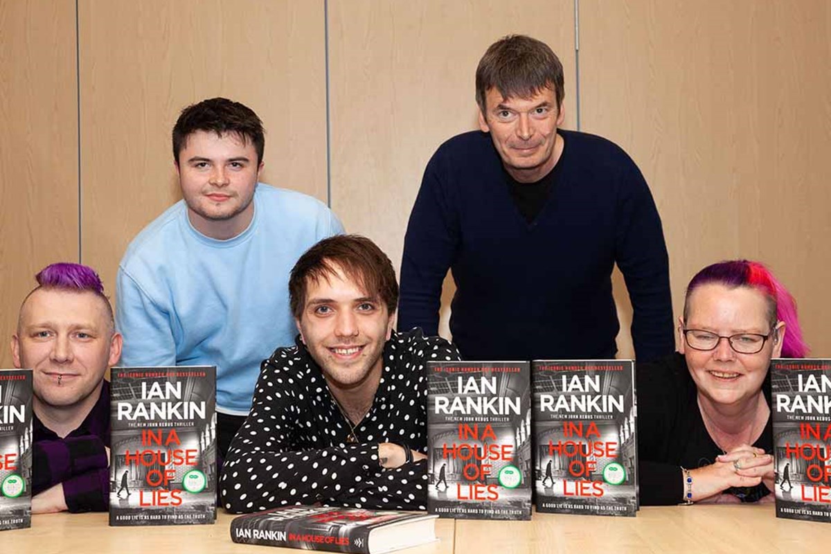 Students Receive Scholarships from World Famous Crime Writer Ian Rankin