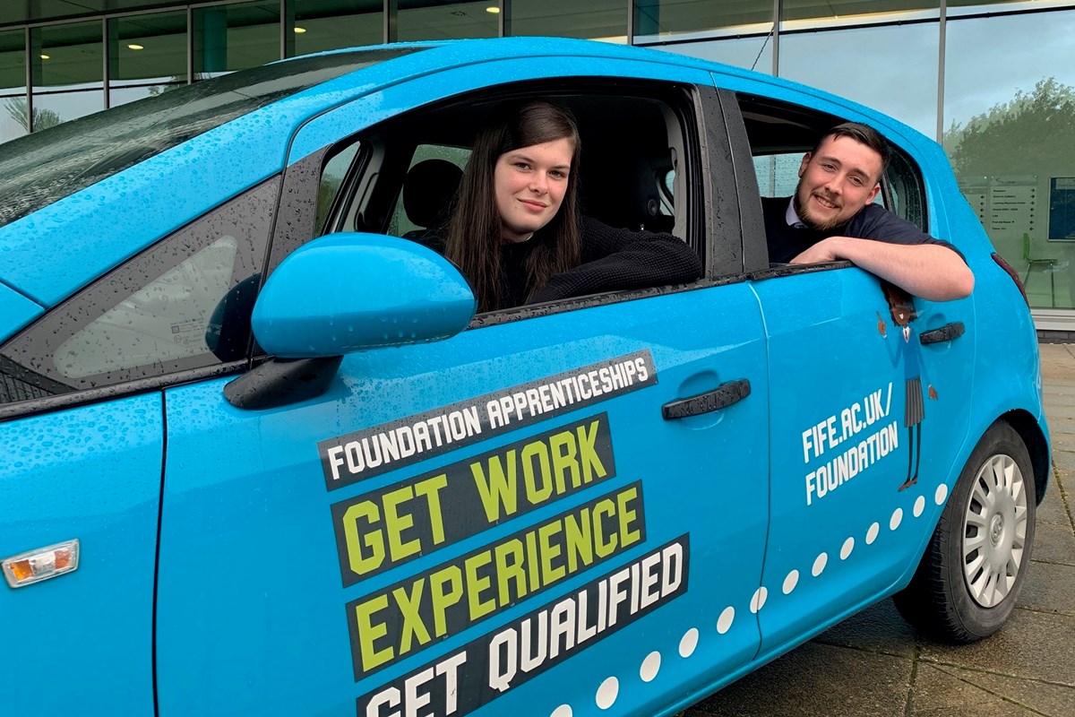 College and Fife Council launch Foundation Apprenticeship car 
