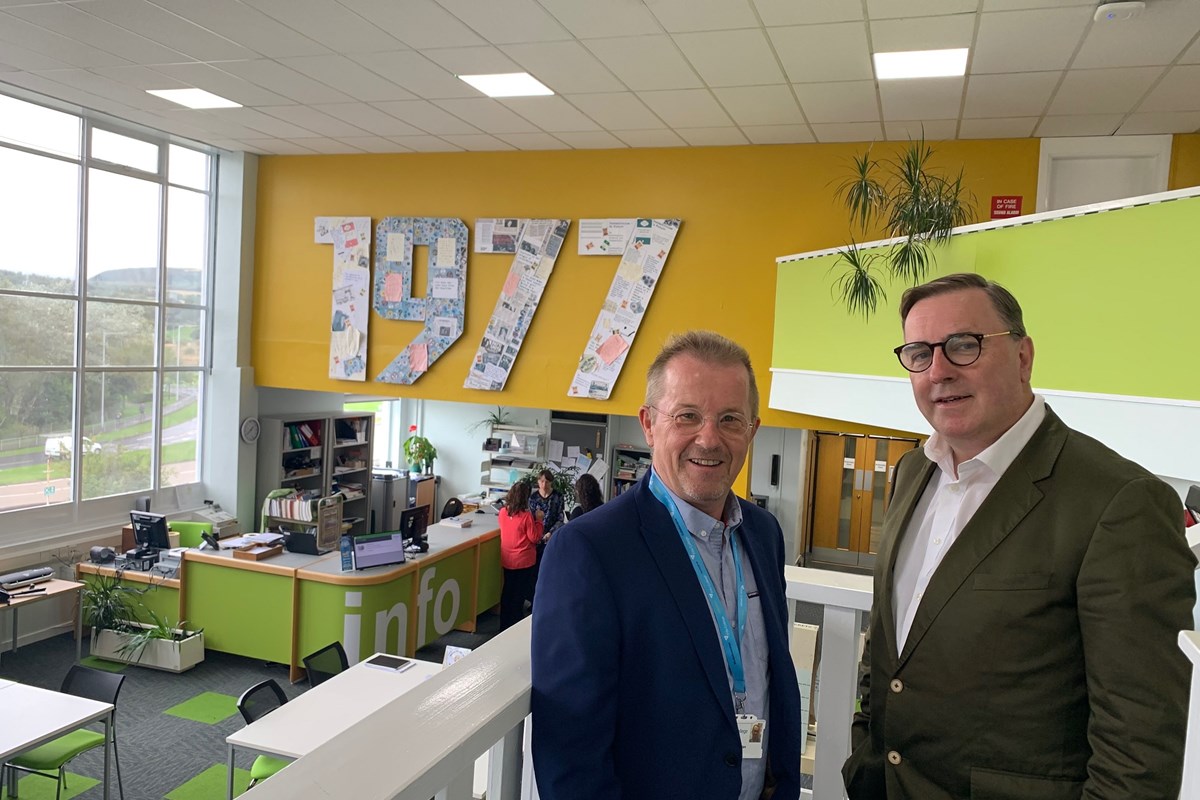 Skids Collage is centre piece of College’s upgraded Dunfermline Campus library 