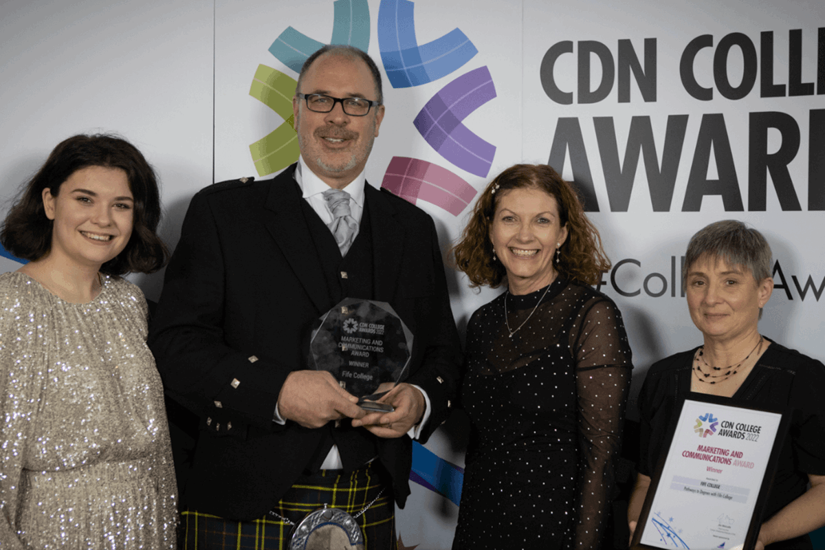 Double delight for Fife College at College Development Network Awards 