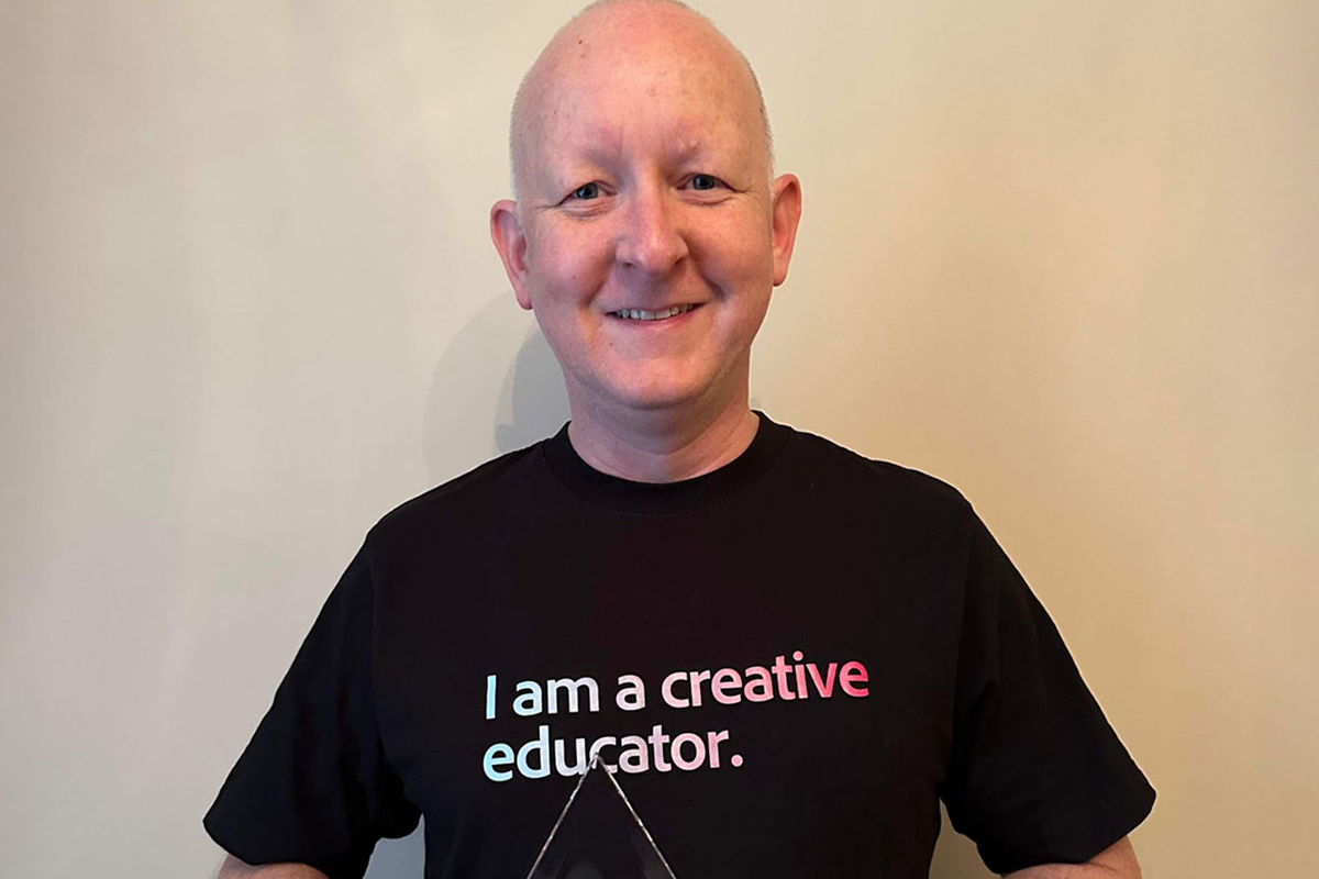 Fife College lecturer receives prestigious award from global leader in creative software