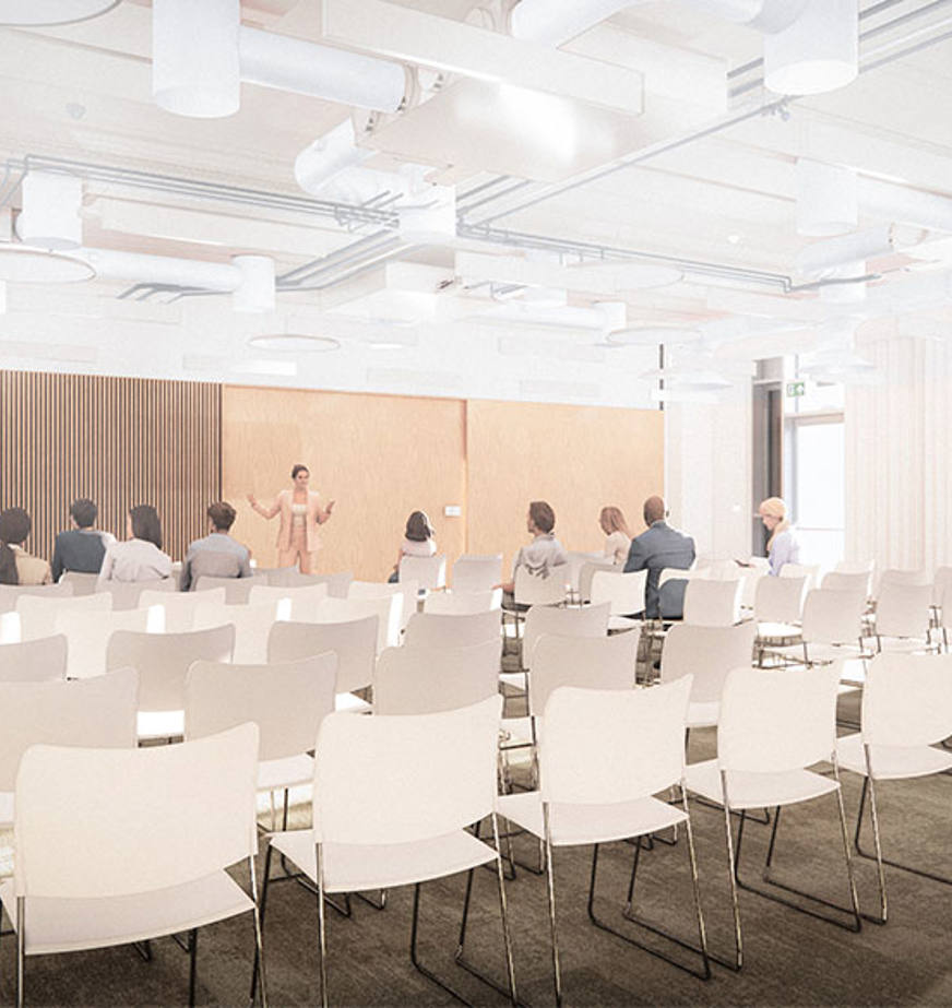 Artist impression of a conference centre 