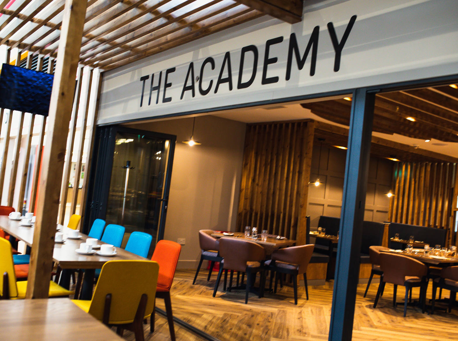 outside the academy restaurant