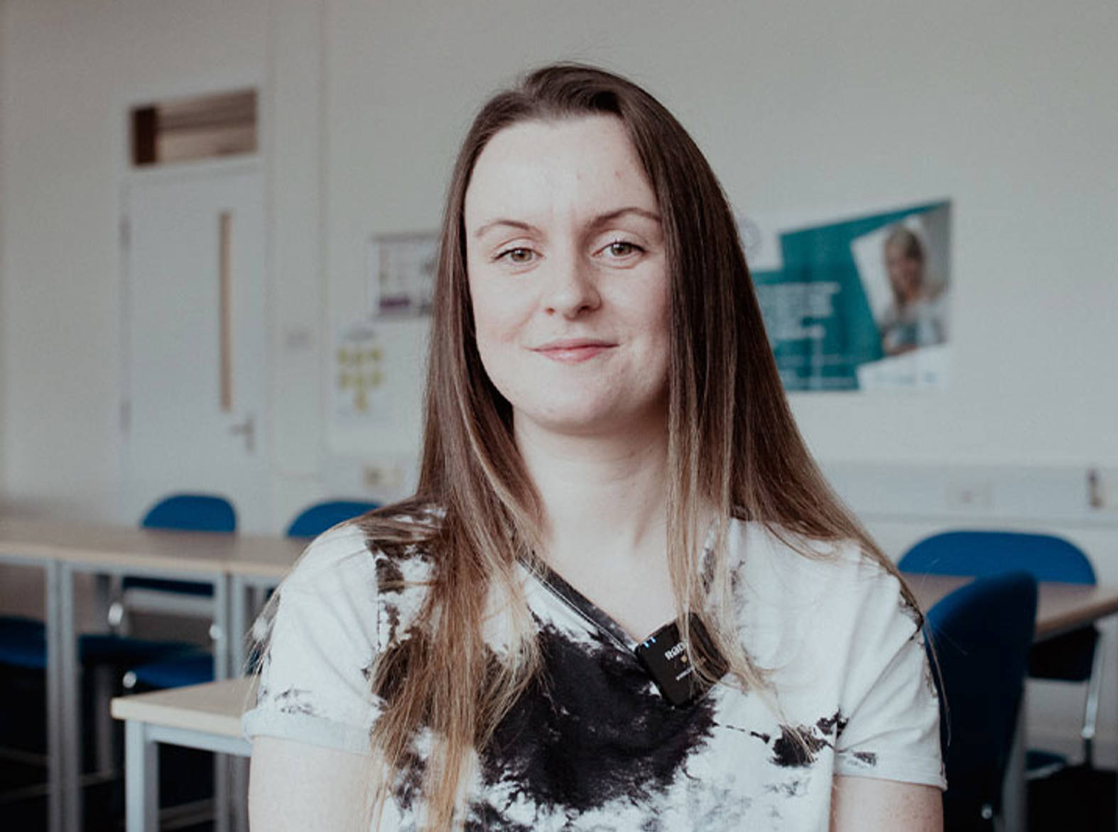 chloe veitch case study smiling at camera